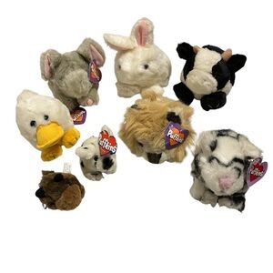 Vintage Puffkins Plush & Keychains Lot of 8